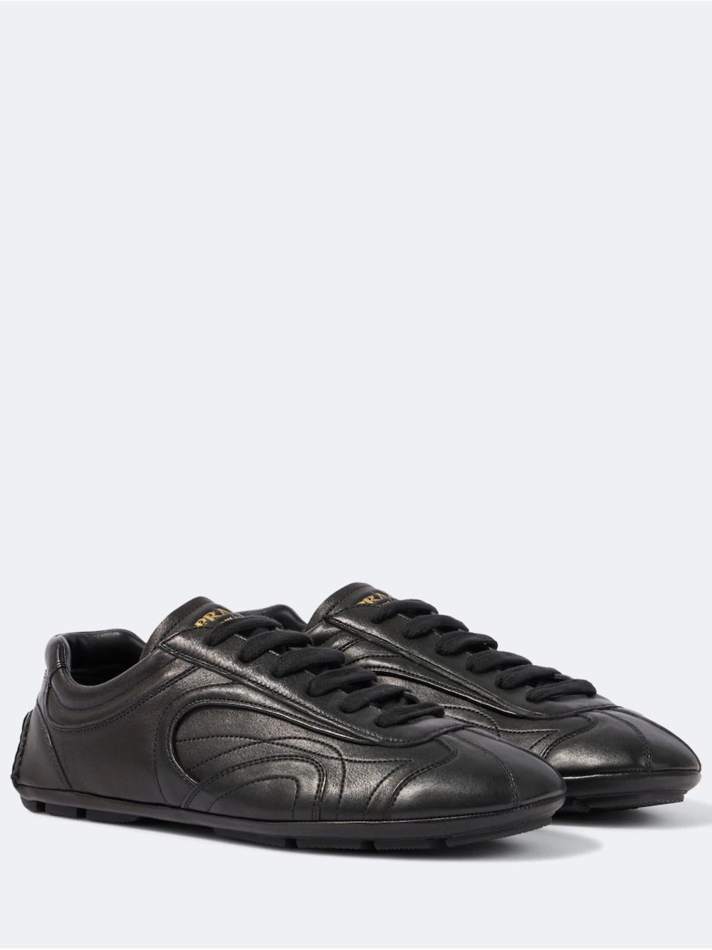 NWOT Black Leather Men's Sneakers